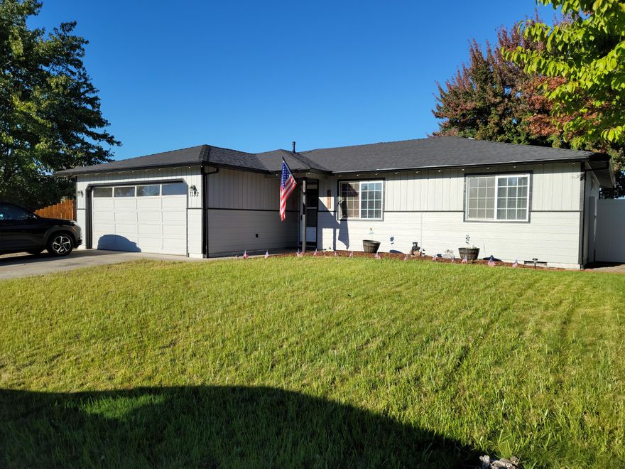 Bring your first time buyer to this well maintain move in ready home. Home features New in 2021: roof, new flooring,  freshly painted interior & exterior, Refrigerator, Range/oven, Washer/Dryer, and Laminate flooring. New carpet in 2019.  Remodeled bathroom, large kitchen pantry, kitchen counter tops, closet and interior doors, with an oversized finished 2 car garage. Enjoy a large backyard .20 lot, new Vinyl Fencing with a beautiful maple tree for shade, covered patio with an additional Trex deck to entertain friend. Hurry before its SOLD!