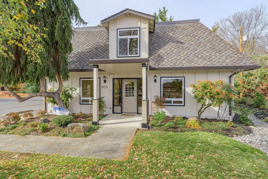 Just completed 10 month renovation and remodel, shows like new. Great opportunity to have your business in Historic Jacksonville on Hwy 238 with high traffic count and exposure. Mixture of 4 offices, upstairs apartment (can be used for more office space or breakroom) and 3 outdoor patios. 2 restrooms downstairs, dishwasher and sink. Possibilities seem endless and owner will consider tenant improvements for 3-5 year or longer, lease agreement. 7 designated parking spaces with 4 more shared spaces available. Looking for good long term tenant. Tenant responsible to verify with city that their intended use is permitted.