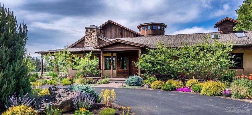 Rare chance to own a piece of Bend history. Set amidst meadows & mature landscaping, this extraordinary 2007 architected home fronting a large pond, combines seamlessly with a 1911 cottage, horse paddocks and 3-stall barn. Acres of lawn are shaded by towering spruce, aspen groves and massive lilacs. Stunning finishes, warmly welcoming floor plan and thoughtfulness to detail make Sattong House the place for gracious family living. Main level includes master; cottage welcomes guests, family, staff or renter.