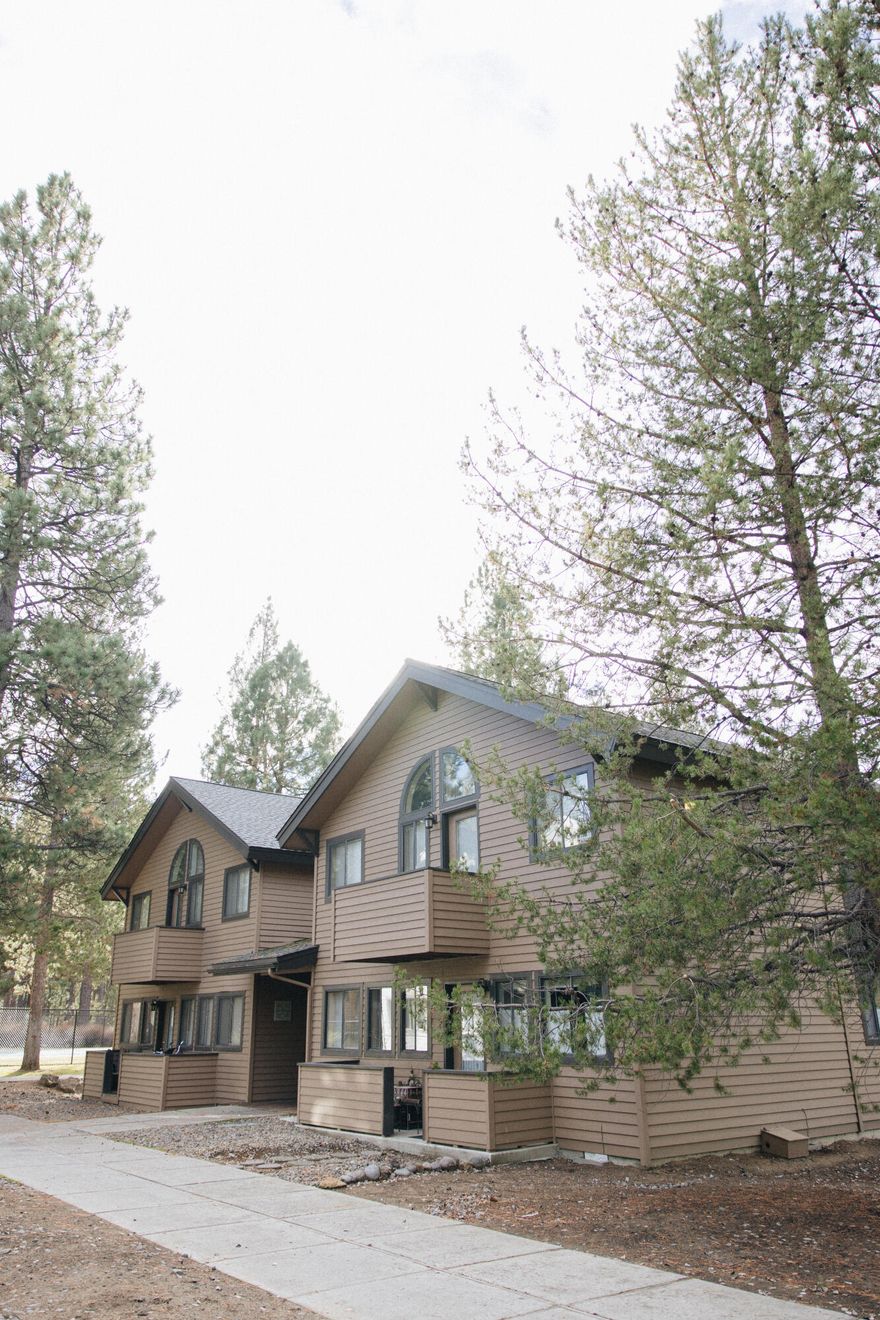 move in ready and FULLY FURNISHED!  This 1 bedroom (primary downstairs) with a loft that offers two additional beds is all set up for you or your short term rental clients.  Also includes a private storage area.  This comfortable and nicely decorated condo is centrally located just south of Bend so you can enjoy the central Oregon lifestyle and is only 20 minutes from Mt. Bachelor.  Community features include a swimming pool, hot tub, and laundry facilities.   Association fees include pool, hot tub/spa, resort community, sewer, water, trash, laundry facility maintenance, exterior maintenance and snow removal.