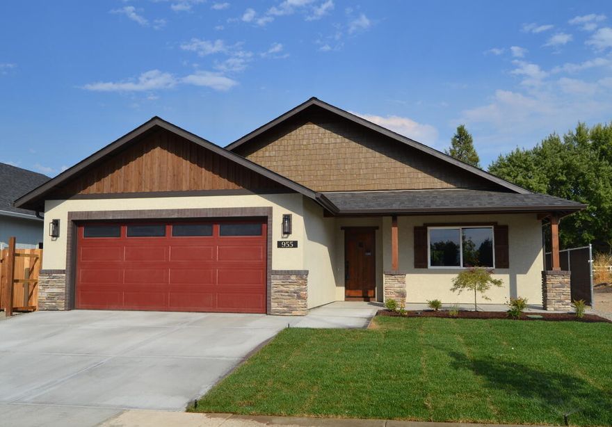 Just completed, this nearly 1,900 sq. ft. custom home offers the perfect blend of elegance and everyday comfort in a desirable subdivision on the edge of town. Low-maintenance stucco, brick, and stone with cedar accents create timeless curb appeal, while hardwood and tile floors flow through a bright, open layout. The great room's soaring fireplace and the chef's kitchen with a massive hickory butcher block island invite gatherings with family and friends. The primary suite is a retreat with high ceilings, a dual-head shower, and an oversized soaking tub. A split floor plan ensures privacy for guests, while sun tunnels, LED lighting, and fine trim details add warmth and efficiency throughout. Outdoors, the large landscaped backyard is designed for relaxation, play, and entertaining. This home is not just new—it's a lifestyle, ready to be enjoyed today.