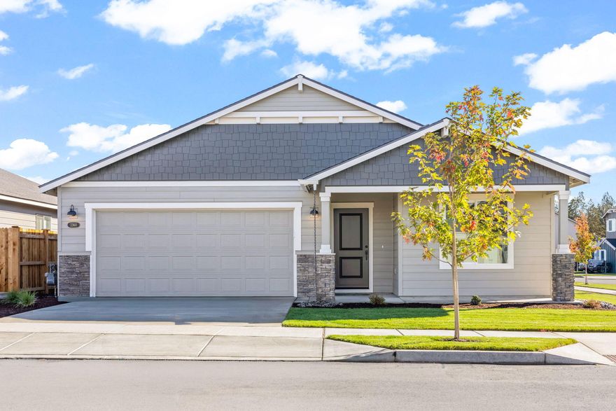 This Aspen floorplan in sought-after Canyon Trails neighborhood. This plan features an open-concept layout centered around a spacious great room with a gas fireplace, & vaulted Great room, ideal for entertaining. Enjoy a deluxe chef's kitchen with quartz countertops, pantry, kitchen island, & more. Retreat to the generous primary suite with coffered ceilings, and WIC. Guests will enjoy their own private guest suite too.  Built by award-winning Monte Vista Homes. Ask about current builder incentives or 4.99% rate program!