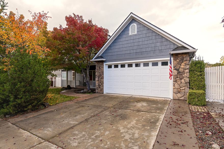 Located within the Eagle Point Golf Course Community, this spacious home offers approximately 2100 square feet of living space. Inside you will be greeted by a family room featuring a cozy gas fireplace. There is an office adjacent to the living room perfect for those who work from home. The home also features a formal dining room, an ideal space for hosting special occasions. The well-appointed kitchen includes a pantry, hardwood floors, a breakfast bar, gas stove and double oven. The 2nd bathroom showcases cultured marble countertops and tub/shower combo. The primary bedroom boasts 2 closets, dual headed shower, and relaxing jetted tub. There is also a slider that leads to the backyard providing privacy and a serene escape. Outside the property the backyard has raised beds for gardening. There is RV parking with full hook up, ensuring ample space for all your toys.