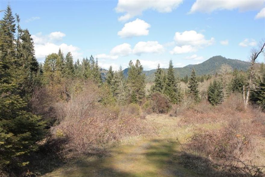 The Great Escape! Privacy, trees, meadows, creek....21.79 acres in Sunny Valley with well and road to a building pad with amazing mountain views. If you have your heart set on having your own piece of heaven, this is it! This property is a beautiful blend to enjoy nature, to have room for animals and garden, and trails through adjoining BLM lands. Surprisingly, this property has easy access to I-5 and is just a few minutes from town. Owner may consider financing with good credit and a large downpayment.