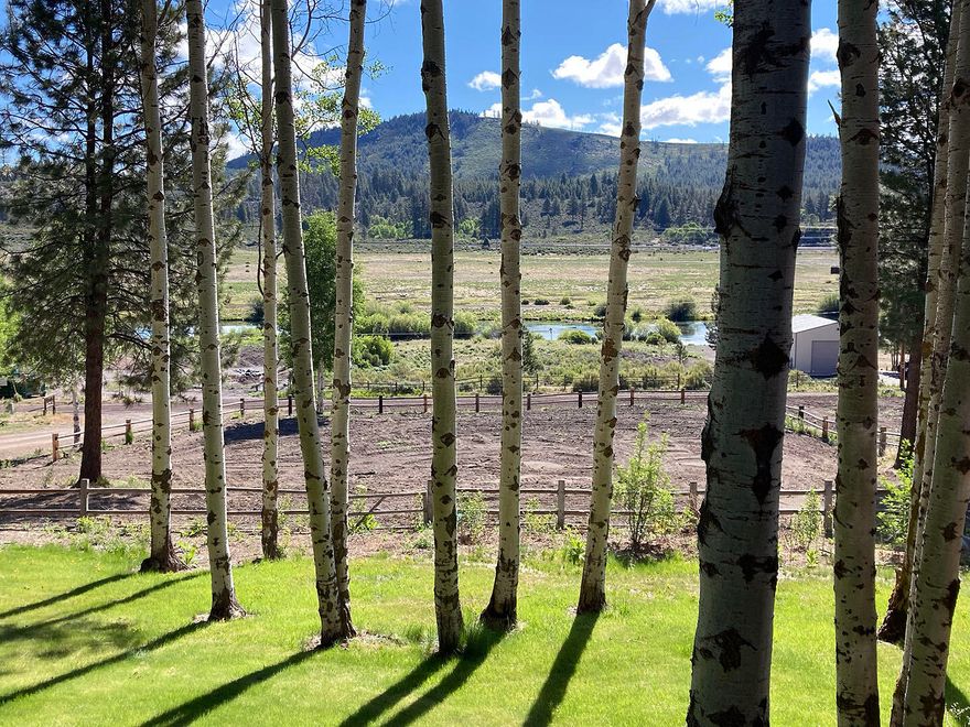 Fantastic custom built cedar home with approx 2900+/- sq ft featuring 3 Bedrooms, 3 Baths, vaulted great room with certified wood stove and massive
windows with awesome views the Famous Williamson  River and the mountains. Includes 4 tax lots totaling 4.15 acres with large pine and groves of aspen trees.  Warm wood floors, kitchen has blue pine tongue & groove .cabnets,  eating bar and huge pantry/laundry,  an office alcove and utility room. Approximately 3 car shop/garage including an added on work shop. An additional container is built into the side of the shop/garage. Also has 2 wood sheds. A bunk house/hobby room includes a full bath, propane heater and an instant hot water heater, granite counters and a tile shower. Covered back deck
which is plumbed for a hot tub. A must see home. ...