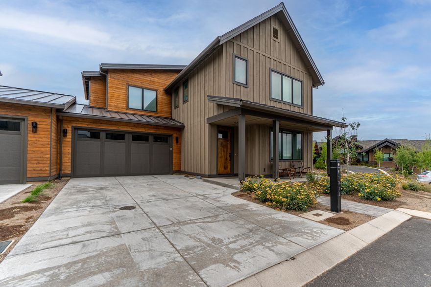 Welcome to Highlands Ridge, an exclusive community consisting of single-family homes and townhomes perfectly situated on Tetherow's upper plateau close to the homeowner pool and Tetherow's amenities. This home is the popular and versatile Pine floor plan, with a nicely appointed kitchen connected to spacious dining and living rooms on the main level and 3 bedrooms plus a flex space upstairs. Choose from one of the designer selected interior packages best suited to your style. Designed with outdoor living in mind, enjoy a comfortably sized patio with hookups for a firepit and hot tub. If a smaller footprint is what you have in mind, there are other plans in the works, call your realtor to see if a future release would fit your needs. Located just a short distance from all of Tetherow's amenities, with easy access to endless miles of trails, this home is in a prime location that can't be beat. CONSTRUCTION HAS NOT BEGUN AND PICS ARE OF THE SAME FLOORPLAN IN A PRIOR PHASE.