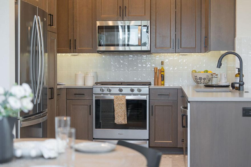 Easton Phase 2 - Homesite #124 - UNDER CONSTRUCTION - Introducing the new 1,450 sq ft Parkside floor plan on Lot 124 with an estimated completion of January—designed for modern living. It features quartz countertops, wood composition flooring, a gas fireplace, tile backsplash in the kitchen and bathrooms, tankless water heater, air conditioning, fenced yard, and a side patio. The HOA maintains the front yard for easy living. Located in Easton, a thoughtfully planned community in SE Bend, residents enjoy access to future retail, green spaces, swimming pools, a gym and more. Live where convenience meets comfort in one of Bend's most exciting new neighborhoods. Photos are of a similar model; finishes and floor plan may vary.   Buyer bonus available when using builder's preferred Lender.  See site agent for details.