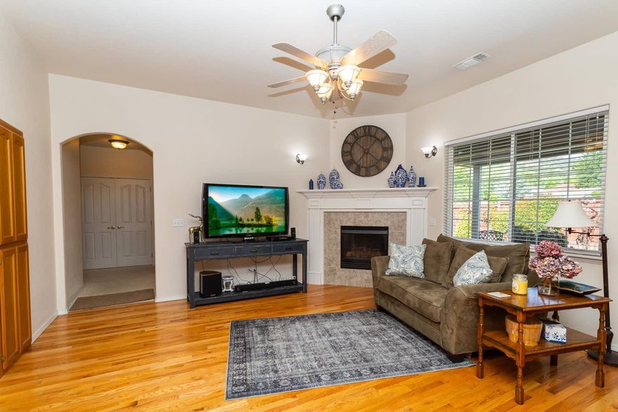 This gorgeous east Medford single level home is almost 2300 sf, has 3 beds and 2 baths with an office that could potentially be a good sized 4th bedroom! The home sits on a nice large corner lot! Natural light pours into this home as you walk in the foyer into the living room. The light wood floors make the home warm and inviting. The home has two separate living spaces, one for entertaining and one for relaxing! The large kitchen offers a large island and granite counters and plenty of storage and a little office area. The exterior has a gorgeous manicured lawn that's super low maintenance and creates a beautiful setting for outdoor entertaining under the covered patio with nice views of the east hills surrounding the home. The home has a spacious attached 3 car garage and a large driveway. Don't miss out on this gorgeous home!