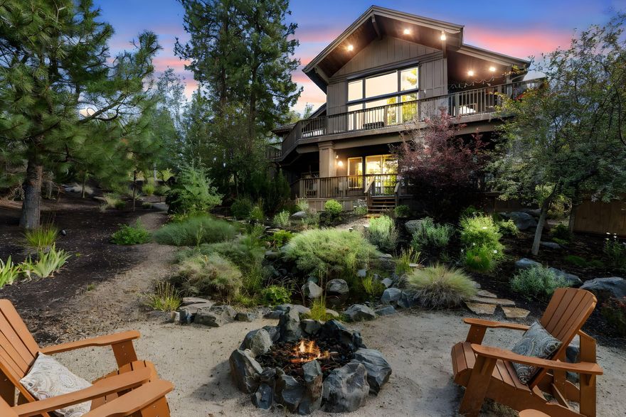 MOTIVATED SELLERS! 3923 sq ft home on a stunning .62 acre lot, offering breathtaking sunsets and picturesque mountain views. This custom built Greg Welch masterpiece combines timeless design with smart upgrades, nestled in a private, meticulously landscaped setting. The backyard is a true oasis, perfect for entertaining with a gas fire pit, tranquil creek like water feature & low maintenance trex decking. Inside, the open concept layout features vaulted ceilings with beam accents, spacious chef's kitchen, a main level den and primary suite for easy living. Thoughtful upgrades throughout include Hunter Douglas blinds, rich hardwood floors, hardwired surround sound, fresh paint, and a reconfigured 4th bedroom offering flexible use. The home is complete with a life time tile roof and an oversized 3 car garage for your storage needs. Great for multi generational home or rental.  Back yard has a level area to add an ADU. Walking distance to downtown, Old Mill and river trails