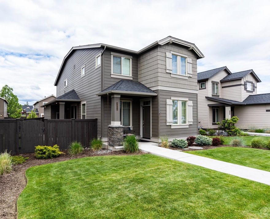 Move-in ready Pahlisch-built home is a stone's throw from Bend's amazing community park, Pine Nursery. This charming home has upgrades galore, a functional floor plan with 2nd floor play area/den as the connecting common space to the beds/baths. With central A/C and the community pool nearby, you will be ready for summer in this wonderful home! The desirable Lava Ridges neighborhood is most known for its walkable streets, community pool & pavilion, and ideal location. Come take a tour of this fantastic home and neighborhood!