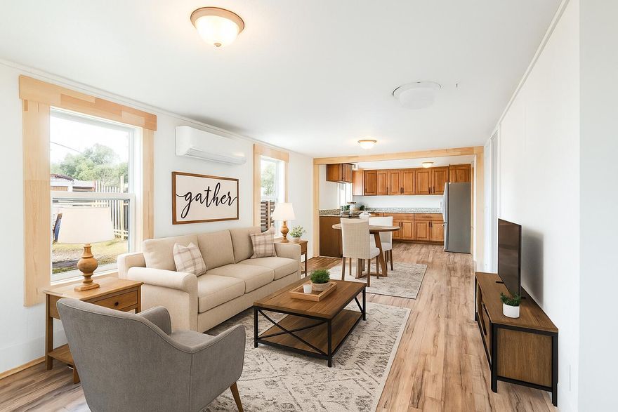 Charming remodeled home in the heart of Prineville on a large .25-acre lot with R4 zoning, allowing development for duplexes, an ADU, multifamily housing up to 4 units, or extra income from RV rentals permitted under this zoning. County records show 2 bed/1 bath, but the home currently offers 3 bedrooms, 1 bath, open living, and a fully updated interior. Upgrades include new plumbing, new kitchen with cabinets, countertops & appliances (including refrigerator), new bathroom, ductless heating/cooling, tankless water heater, fresh paint inside & out, updated lighting, and a durable metal roof. Outside features fenced front & back yards, a garden area, chicken coop, large and small storage sheds, and plenty of RV parking—seller can install an RV pad with hookups for an additional cost. Move-in ready with endless potential as a residence, rental, or redevelopment investment. Some photos have been virtually staged.