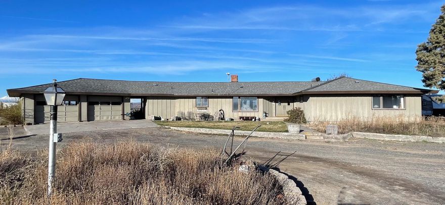 Rare one of a kind property available for the first time! Custom built 1977 home with 360* views including the Cascades, Cove Palisades State Park borders to the north, 2 miles west of Culver. Solid built home has original Juniper paneling, stone walls, patio off bedroom, two living rooms, dining room, large mud room, built-ins, garage separated by a breezeway all waiting for a fresh touch. Shop with concrete floor has 3 bays, one garage door is 12'x12', built-ins, full bath, upstairs loft for more storage, 2 car gravel floor garage attached to back side. 2 rental houses on property with separate addresses: 1) 2bed/2 bath manufactured 2) 3bed/1bath manufactured. Pasture is currently leased, 30 acres irrigation. Property is strategically located to take advantage of all Central Oregon has to offer; Lake Billy Chinook 10 min away, Smith Rock State Park 20 min, Mt Bachelor skiing, and many other Reservoirs and National Forests, all for fishing, hiking, hunting, water sports and camping.