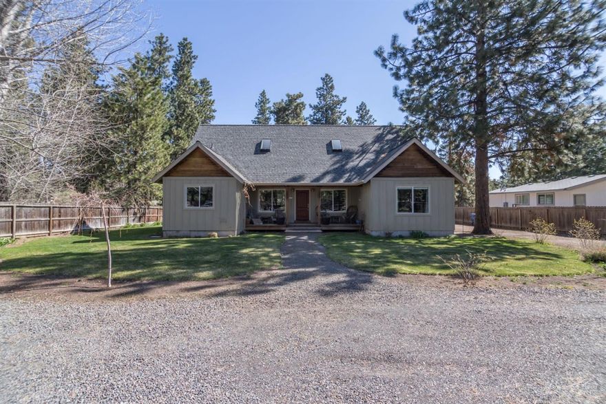 Located in the desirable area of DRW, this property has plenty of room for entertaining, gardening & storing toys! The bright & spacious 2,405 SF, 4BD/2BA home offers the convenience of main floor living along with versatility & space for the entire family. Open concept takes advantage of natural light & flows easily from living room to kitchen. Home features upgrades such as hardwood & tile flooring, pellet stove, A/C, SS appl & tile counters. Main floor mstr highlighted by travertine soaked BA & walk-in closet. Upstairs, appreciate a large multipurpose bonus room w/skylights, as well as 4th bd. Covered front porch & expansive back yard w/covered, stamped concrete patio & outdoor dining area w/pergola. Nearly an acre, fully fenced & landscaped incl sprinklers, raised garden beds, & fire pit. Gated horseshoe driveway w/ample room for parking, along w/ detached 768 SF garage/shop outfitted w/built-in storage & plumbing. Will have to see to