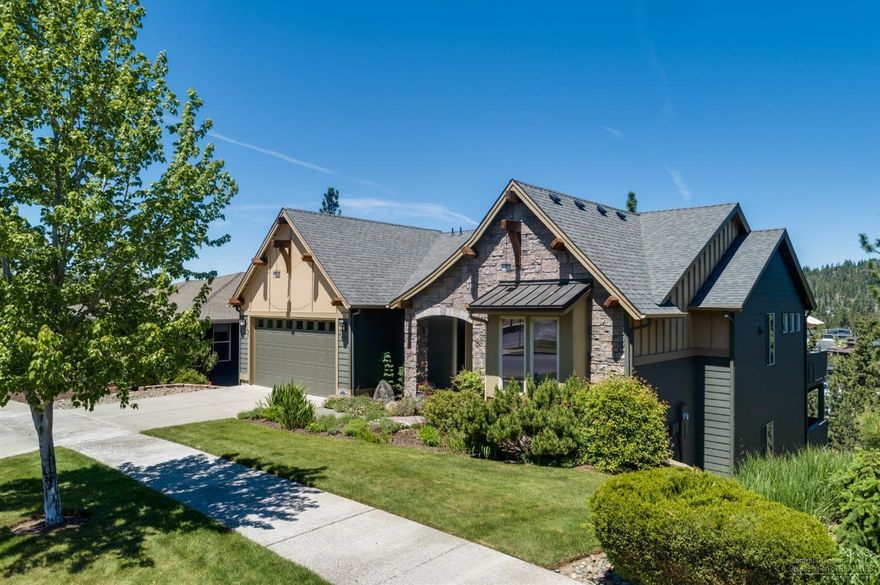 Bend Northwest - Location, location, location! Looking for a potential multigenerational home? This home offers tons of potential along w/pride of ownership and is immaculate! Privacy, lovely views, community park, off leash dog park & trails throughout. Level entry from the front entrance & garage to the upper level with an open great room w/gorgeous views & privacy, kitchen w/counter bar dining, dining rm, main master suite, office, powder bath & large deck to enjoy the outdoor living. The office (could be converted to 5th bed). The lower level offers an additional family rm w/covered deck, a second master suite w/bath, two bedrooms, a full bathroom, laundry rm w/sink & an enclosed large storage rm. Your teenagers or second family will LOVE the lower level! The front yard is landscaped with auto sprinklers. The back yard is natural open space & does not require back yard maintenance. Also has an addt'l 800-1,200 sqft 2nd lower level area that can be finished for more living space.