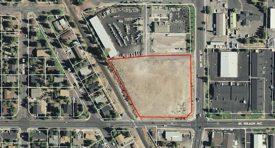 Excellent industrial lot at the busy intersection of SE 9th & Wilson Avenue. The lot is ready for development.