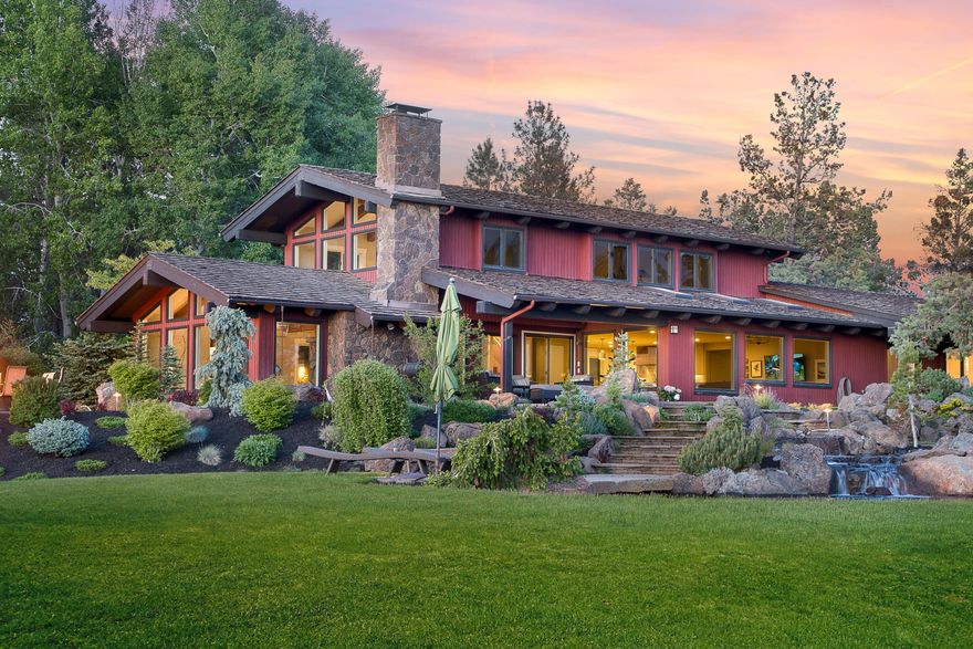 New roof recently installed. Tucked on a private country road on a breathtaking pastoral 7.6 acres, this freshly remodeled farmhouse is a testament to joyful living. Here, epic mountain views converge with inviting spaces both inside and out as an oasis from the frenetic world beyond. The main living space includes an open floor plan that flows easily from kitchen to dining to family room along with a giant living room with wine bar and a hand-forged wood-burning fireplace that is the epicenter of the property. Elements like the 6+ acres of Swalley irrigation, the fully paved driveway, and the shared well make this home practical - while improvements like the custom saltwater swim pond, the suspended treehouse-style play equipment, the newly built insulated 4-door 3984 ft shop, oversized inground fire pit, and raised garden beds, make it fun. Complete with 5 bedrooms plus an office and a spacious loft or playroom, mudroom, and 4 baths, this home offers room for all.