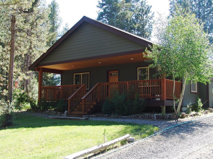 $15,000 Price Reduction!!! Don't Miss Out! Are you looking for a single level home with Character? Private in nature? Then Welcome Home!! Built in 2006 3 bedroom 2 baths 1732 Sq. Ft. Includes Covered Front Porch, Great room with Gas fireplace for cozy nights, Large Bedrooms, Oversized Garage, and just a short walk to the Little Deschutes River-Great Location! Property is approx. half an acre + or- Close to all Central Oregon has to offer! Hiking, Biking, Rivers, lakes, Mountains you name it!! Call us today!