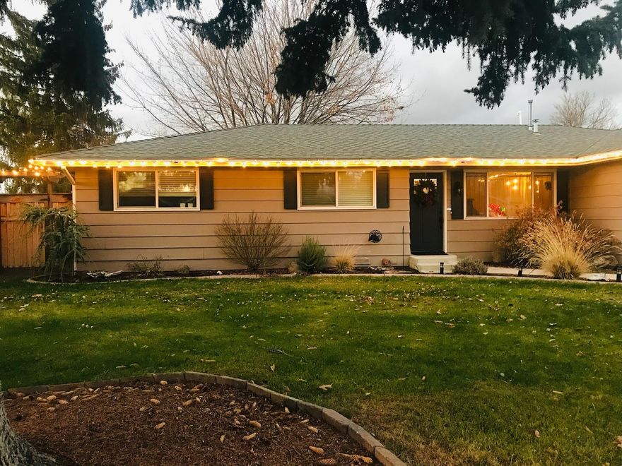 Adorable single-level residence located in the Meadows Neighborhood on a spacious lot with no rear neighbors. Incredibly maintained & generously upgraded. This home looks like Joanna Gaines was here. Remodeled in 2017, the kitchen features concrete countertops with stainless steel farm sink, open shelving,  new stainless-steel appliances and shiplap siding on the walls. Breakfast nook includes built in bench, table and chairs.  Family room located off kitchen is ideal for a media or game room with pocket doors to close in the sound. Extensively upgraded by the past owner to include refinished hardwood floors, new interior doors, neutral color palette, and recessed lighting & a barn door to close off the hallway.   Primary and Guest Bathrooms have been remodeled with a large walk-in shower in the primary & large soaker tub in the guest, tile floors & shower walls & solid surface countertops. Beautifully landscaped backyard, covered patio & shed. Listing agent is related to seller.