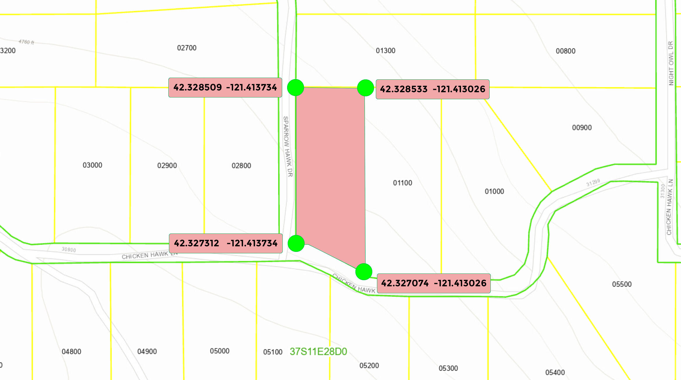 Klamath Falls Forest Estates -Hwy 66 Unit -Plat No. 1 - Land