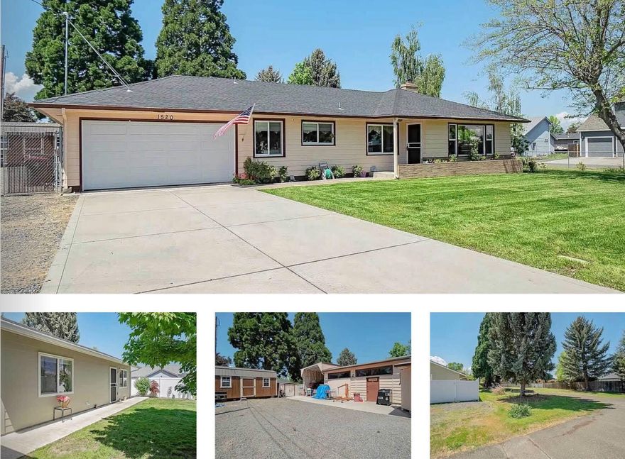 SOLD ONLY. INVESTOR'S DREAM OR MULTI-FAMILY PROPERTY.  This is an amazing one of a kind property.  There are 2 separate lots.  On the .33 acres lot, there's a beautifully landscaped 1309 sq ft 3 bedroom 1.5 bath, 1957 mid-century home, with a 2 car attached garage, new garage door & opener, new roof, HVAC replaced approx. 5 years ago, many new windows, full house carbon water filter, and hardwood floors under the carpeting.  It also has a 2021 fully permitted 512 sq ft 1 bedroom 1 bath ADU, a 400 sq ft shop with an optional 3-phase converter, gated RV parking, slab covered storage, and a vinyl privacy fence.  The vacant .34 acres lot is zoned SFR-6, which allows a mobile home, single or multi units, has a new 200 amp power box, and natural gas stubbed at the road.  There is so much to offer with this combined .67 acres of potential.  Get it before it's swooped up!
