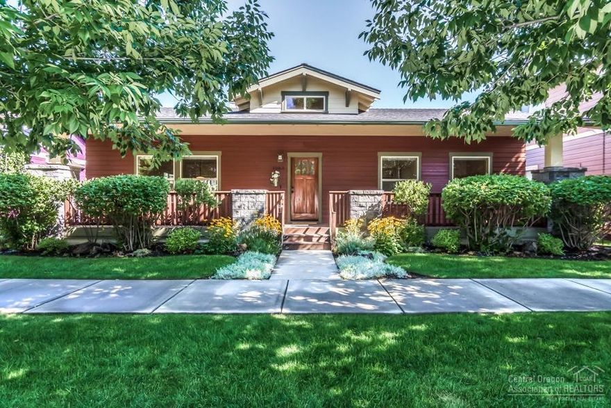 Adorable bungalow in Redmond's highly desirable Canyon Rim Village. Open concept floor plan w/ vaulted ceilings, gas fireplace and sand-in-place hardwood floors. The kitchen features slab granite counter tops, tile backsplash, new kitchen & dining room light fixtures and new-in-2017 stainless steel appliances. The master suite features his'n her vanities with slab granite counter tops, soaking tub & walk-in shower, private water closet and large walk-in closet with built in office/work space. A spacious laundry room includes storage cabinets & deep utility sink. Over sized two car garage w/door to the fully fenced back yard w/mature landscaping for privacy and a covered deck for morning coffee or evening bbq's. Room on the side of the driveway to create RV parking. Hickory Place is a quiet tree lined street just a short distance to the Neighborhood Park and dry canyon trail. Welcome home to this lightly lived in/well maintained home that's in move in ready condition for you.