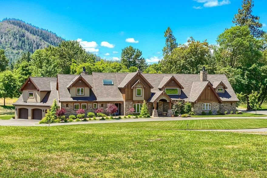 NO RESERVE AUCTION! Exceptional Applegate River Estate. Rare Opportunity to Own an Alluring Wine Country Estate at Your Price. The Main Home Offers Unparalleled Craftsmanship; 6,359 sq. feet, Five Bedrooms (3 Ensuite), an Office, Six Bathrooms & Three Custom Fireplaces. Ample Luxury & State of the Art Features; Calcutta Marble, Thermador Appliances, Distressed Hickory Hardwoods, Surveillance Systems, Geothermal, Solar, Generator & More. Separate Guest Quarters Offers 2,533 sq. feet, Four Bedrooms & Three Bathrooms. Incredible Two Story Approx. 10,000 sq. ft Shop with Additional Guest Quarters. There is also a Multi-Purpose 583 sq. ft Building. Mature Vineyard; Approx. 4 Acres, Approx. 37 Fruit Trees, Irrigated Pasture Land for Animals or Planting, Garden w/Raised Beds, Decorative Pond with Waterfall Feature that Cascades into a Huge Pond. Gated & Private. Quite Simply, Breathtaking. Please View Virtual Tour for Additional Photos.