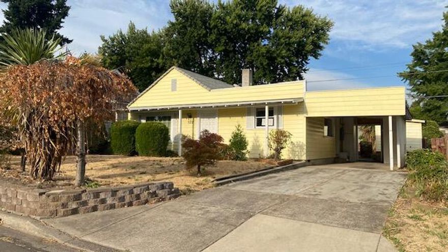 GREAT New Price!   Charming 2-bedroom home with great  potential on a spacious lot!
This well-built 2-bedroom, 2-full bath room home, constructed in 1962, offers solid bones and endless possibilities for updates and personalization. Featuring classic construction and a functional layout, this property is ready for your creative touch. 
The home includes a gas furnace for heating and a simple window AC unit for cooling. The large backyard features a generous deck - perfect for relaxing or entertaining - along with a small storage shed complete with shelving. A convenient carport and additional driveway space provide ample parking for two vehicles, plus easy on-street parking too.
Priced for ''AS IS'' sale, this property is ideal for buyers or investors seeking a Diamond in the Rough!