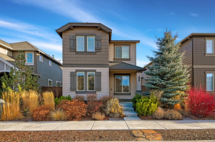 This beautiful Pahlisch built home offers a great room with gas fireplace, an upstairs with loft for home office or additional living area. Master bath has quartz countertops, dual sinks and a huge walk-in closet. The kitchen features solid surface counter top and high end finishes. The dining area slider opens to a patio for outdoor living and entertaining. A double car attached garage is extended for work shop or extra storage. Great location, close to schools,
shopping, parks and trails.
