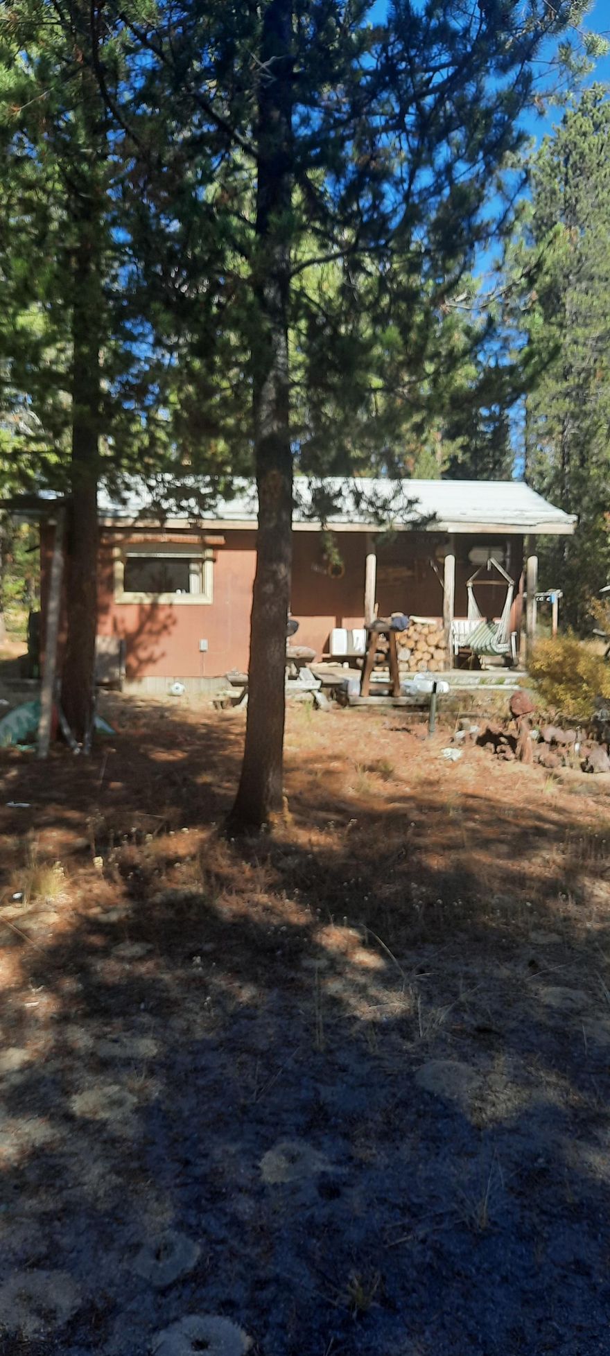 A cabin in the woods on 1 ac. I bedroom and one bath, home needs well. Has two storage sheds. Covered front porch for watching wild life.  Priced to sell..