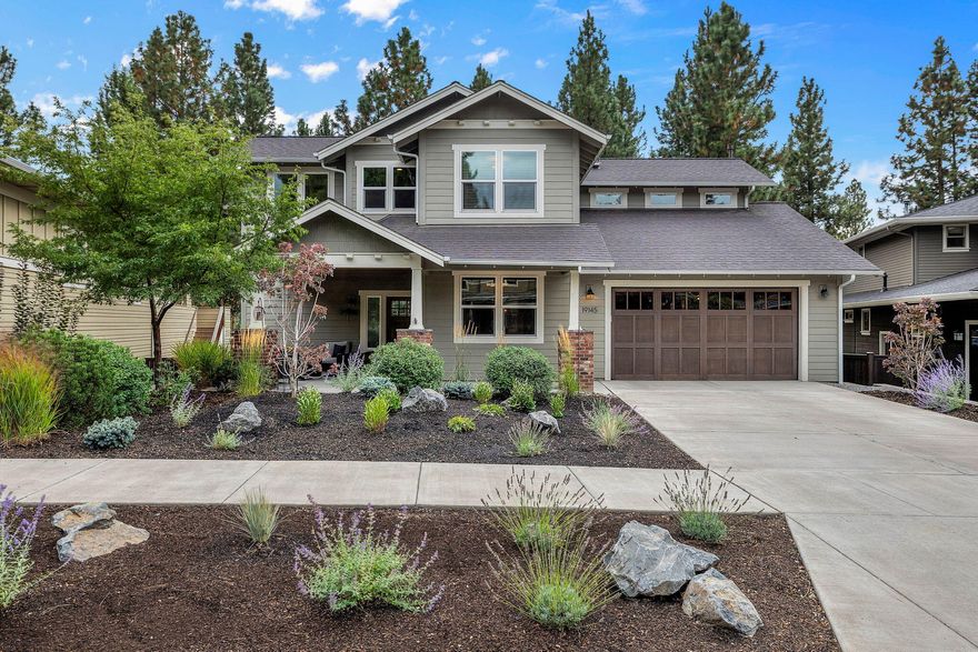 PRICE REDUCED $1,099,000 - Fantastic Value!
Wonderful NW Bend home near Shevlin & Discovery Park & 3 miles to Dtown.  Close to NW Crossing Saturday market & 
shops & restaurants. Open great room concept: hardwood floors, gas fireplace & built-ins. Kitchen is complete with breakfast bar, dining area, pantry & good storage.  Primary suite is on main with primary bath having dual vanities, soaking tub & dual walk-in closets.  Primary also opens to deck that is great for entertaining. Photos show options for flex space - either formal dining or 2nd family room.  Great separation of space with upstairs having 2 bedrooms, full bath, a bonus room & home office space. Bonus room could be 4th bed. This home offers great outdoor spaces, for gardening, a  dog run, turf yard & a tranquil bubbler. Under deck has great storage options!!
Recent updates include full landscaping to front & back yards, a custom Webfoot garage complete w/ cabinets & slat wall