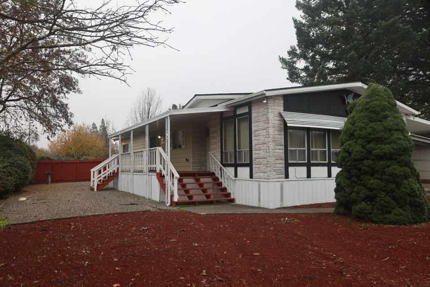 Beautifully updated 1500+ sq ft home in a peaceful 55+ neighborhood. Enjoy a roomy master suite, big bedrooms, and plenty of living space. Bright, clean, and welcoming. move in ready! New roof May 2023 - to include trusses and plywood under roofing

New appliances - double oven, fridge, dishwasher, stove top (washer/dryer neg)

Home professionally leveled, subfloors done and flooring/carpet April 2025

Guest bath remodeled - new shower, vanity, toilet May 2025

All new faucets and new lighting throughout home

Sheds/workshops - one 8 x 16 and other 10 x 16 - both with power and insulation

Plastic shed 8 x5 for yard tools/misc storage

2 carports - rooms for 4 vehicles, or boat/RV and vehicles

Completely fenced - pet friendly- dog door

Only one side neighbor, canal on other side - nice quiet, end of the road

Rent of land includes water/sewer/trash service