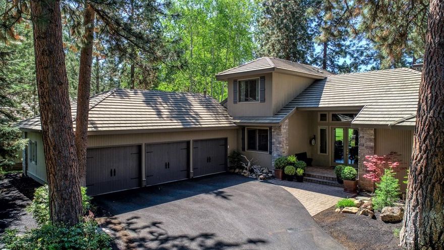 Located on the highly desirable Soda Springs Drive in Broken Top, this immaculate, tastefully decorated home sits on the 12th fairway.  Enjoy beautiful views and features including an efficient, open floor plan, high vaulted, beamed ceilings, stone gas fireplace, hardwood floors, and large dining area. Remodeled designer kitchen with wine cooler and granite countertops. Renovated master suite on the main level with master bath boasting radiant heated marble floors, walk-in shower, luxurious soaking tub, commissioned stained glass artwork, and spacious walk-in closet.  Main level large office or 4th bedroom if desired.  Two additional bedrooms upstairs with en suite full baths. Extensive back deck with stone BBQ alcove. Triple garage w/built-ins and new driveway in Sept 2019.  Broken Top assessment has been paid in full. Social and golf initiation fee waived with new home purchase before 12/31/2020.  1 year Home warranty included.  Come see this one-of-a kind, terrific property!