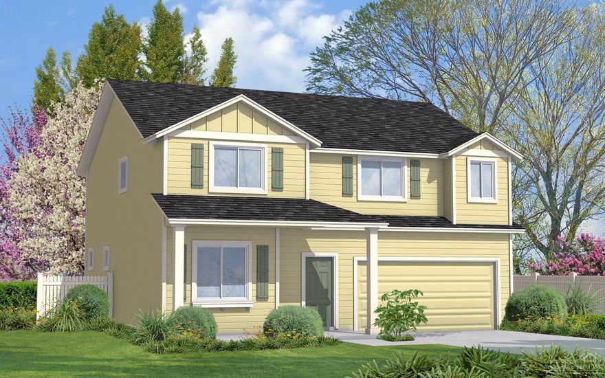 Gorgeous views in a peaceful community await you at Hayden Homes newest Redmond community, Diamond Bar Ranch. Teton floorplan features an open kitchen , dining, and great room with a walk-in pantry and a living room downstairs.Upstairs you'll find a luxurious master suite with 3 very spacious guest rooms. Upgrades include:3 car garage, 4ft garage ext, fireplace, 2 tone paint, A/C line set, and black appliances w/ gas stove.I Pics are renderings, home will be similar.