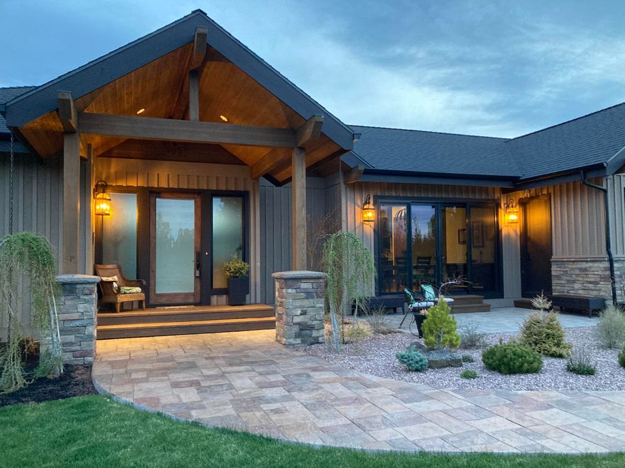 Exquisite custom-built home by DeMarco Design located in the ultra-private Pacific Heights subdivision, nestled between Riley Ranch Nature Reserve and Tumalo State Park. Enjoy the beauty of the outdoors from every window of this thoughtfully designed home on just under 10 private acres and just minutes to the many amenities of Bend. This single-level stunner offers significant privacy along with a low maintenance yard (owners able to travel frequently), built-in fire pit and heated deck. Enjoy cascade views from certain areas of the property. This home is perfect for both indoor and outdoor entertaining. Potential for ADU on property within the HOA and county guidelines. Refer to attached documents for full list of features. Easy to view. Call today to schedule a showing!