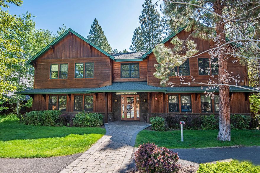 This upgraded, nicely appointed executive office building in Five Pine Development consists of 10 units, breakroom, and private balconies off second floor offices that overlook the beautiful common areas.  First and second floors have 9' ceilings and sprinkler system. Second floor breakroom with access to balcony includes granite counters, refrigerator, dishwasher, microwave and cooktop. Set in the pine trees on the Five Pine campus, walking paths and streams will lead you to Three Creeks Brewery, Sisters Movie House, Five Pine Lodge, Sisters Athletic Club and Shibui Spa. Five Pines Campus also offers a conference center for large gatherings available through the Five Pines management group for a fee. The Sisters Trail Alliance trails are nearby with access to miles of hiking and biking. The western town of Sisters offers shopping, dining, and year-round events