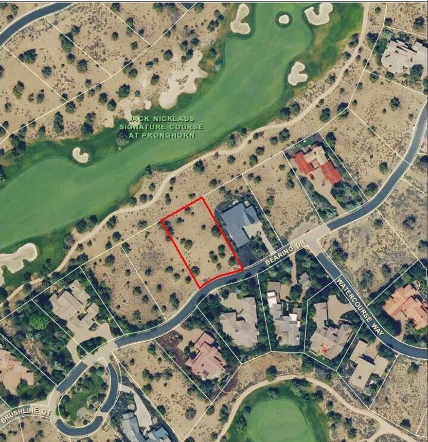 Lot 132 on Bearing Drive offers an expansive 0.47-acre homesite overlooking Hole 2 of the Jack Nicklaus Signature Course. This beautiful setting along the back end of the driving range provides a peaceful, scenic backdrop --perfect for designing and building your custom home. Enjoy world-class golf on both the Nicklaus Signature Course and the Tom Fazio Championship Course, along with full access to the premium amenities of Juniper Preserve. Conveniently located near Juniper Lodge, heated pools and hot tubs, spa, fitness and wellness centers, dining, Village Market, pickleball courts, playground, a 24-hour staffed gate, scenic trails, and the dog park. Purchase price includes a $115,000 membership deposit.