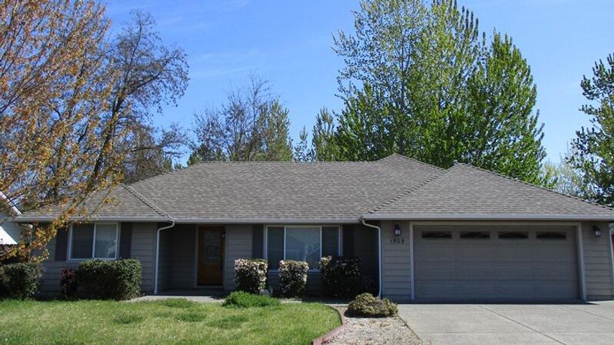 Built by Kirk Chapman, an award winning builder, this home is located in an established neighborhood close to the hospital and city services.  Featuring 3 bedrooms, 2 baths, 1413 square feet and open floorplan, this property is a great candidate for a first time home buyer, investor or if you want to simply downsize. Split floor plan with master bedroom, walk-in closet, bath with step in shower on one side and the other 2 bedrooms and full bath on the other side.  In between is a spacious vaulted living room with ceiling fan, kitchen with eating bar, pantry and dining area. Large laundry room with shelving next to the attached 2 car garage is easing for dropping off groceries. Plus there is a covered backyard patio, fencing and privacy with lush vegetation as your view.  Located in School District 7 and move in ready!