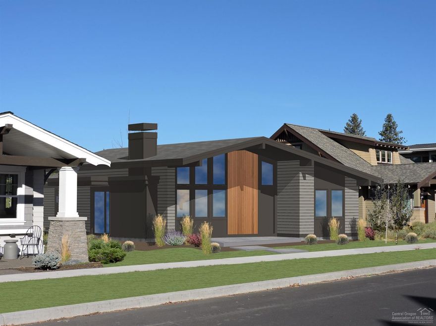 A fabulous mid-century modern home in the much sought after Northwest Crossing neighborhood. This single-level beauty is just a block from the lake at Discovery Park and minutes to downtown Bend and The Old Mill District. The home is under construction and early birds can be involved in selecting finishes in the home which will include stainless steel appliances, solid surface counter tops and beautiful wood floors throughout the great room and kitchen.