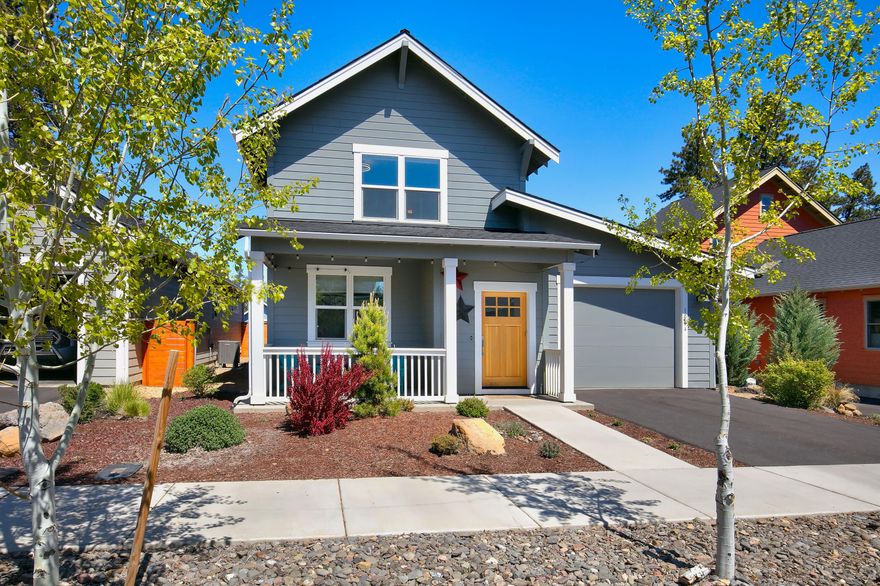 Your dream home in Sisters is here! Nestled in the sought-after Saddlestone community, this beautiful property blends comfort and Northwest charm. The open-concept layout features a spacious kitchen flowing seamlessly into the dining and great room, completed with a cozy propane fireplace. The primary suite is conveniently located on the main level, offering an ensuite bath and walk-in closet. With three bedrooms, 2.5 baths, a dedicated office/flex space, and a generous two-car garage, this home offers both functionality and style. Relax on the deck under Central Oregon's starry skies and enjoy easy access to Sisters' shops, dining, trails, and events. Don't miss your chance to make this special home yours!