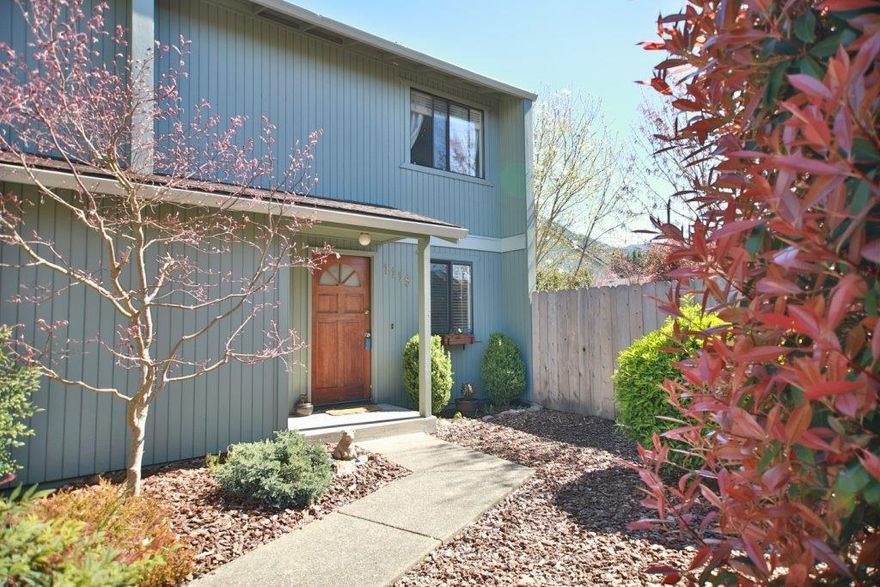 Partially secluded end unit giving you privacy in this well-maintained condominium community. This home features a sliding door to the beautifully landscaped yard with dog wood trees and a small lawn. The seller installed a large picture window in the living room allowing the sun to shine in to brighten your home all year long. You will also find the kitchen is lite and bright. All the windows except for the upstairs windows are vinyl. Seller will be taking the living room drapes on the slider and large window.