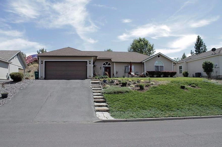 Very nice home with many upgrades done approx. 3 years ago. This lovely home has granite counters in the kitchen and bathrooms,Tile flooring in the entry,kitchen,and bathrooms, Bigger toilets,Ceiling fans,light fixtures were upgraded,Nice and light open floor plan,Built in microwave is also convection oven,Stainless steel refrigerator and gas cookstove,Nice landscaping,garden shed,Close to Skylakes hospital, OIT, Klamath Lake,Link river, & Moore park. Walking distance to Link river nature trail and Klamath Lake.Biking,walking, and fishing at your finger tips.Owner state that the home is built with a steel stud frame.New Roof put on end of October.