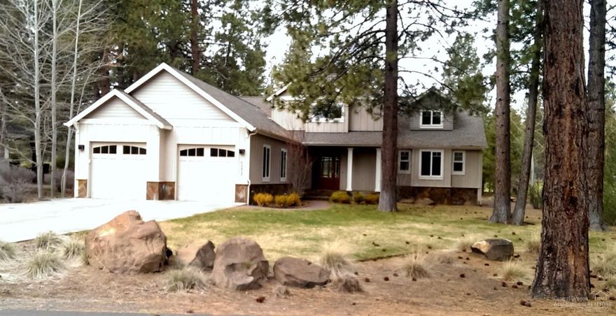 Beautiful executive home on 1/3 acre on the 3rd fairway at Widgi Creek Golf Course in SW Bend near the Deschutes River and bordering USFS lands. The well maintained 2 story traditional home includes master bedroom on main level. Maple floors throughout the main level, spacious patio/deck in back yard; and a modern, spacious kitchen with slab marble island, and pantry. There are 2 gas fireplaces, an oversized double garage with shop.