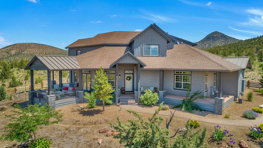 Breathtaking Cascade Mountain views & privacy from this one of a kind NW home perched at the top of the 2.41 acre property and backing to acres of common area and BLM. On 2 combined lots to ensure privacy and expansive unobstructed views you will want to sit and stay awhile on the peaceful wrap around deck with firepit and automatic patio screens. Inside you will find quality finishes throughout, with a beautiful primary on the main, as well as a cozy den, a second primary option upstairs w/private deck, a 3rd guest bedroom, a loft area, and a bonus/entertainment room w/wet bar. All of this as well as the amazing Brasada Ranch member benefits; athletic center, an adult only pool, as well as a lagoon pool with a water slide, 18 hole award winning golf course, tennis courts, spa, restaurants, equestrian center and more. This all just scratches the surface, you must come see for yourself!