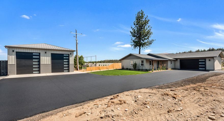 Deschutes Riverfront access in NW Bend near Tumalo State Park Property. Located on a 1/2 acre homesite, this FULLY REMODELED from top to bottom house is a single level ranch style home. As close to New Construction that you can get. 3 bedroom, 2 bath with a new beautiful primary suite with a large walk in closet. The open great room floor plan is light & bright and the brand new kitchen features new custom cabinets and hardware, solid surface counters, tile backsplash and stainless steel appliances. Also, a newly paved driveway leads to a new 24 x 25' attached garage with 16 x 8 tall door. If that's not enough, wait till you see the newly built stand alone heated 36 x 48 stick built shop. 1728 sq ft with 16 ft tall walls. Finished out with 2 - 12 x 14 tall garage doors, 2 - RV Dumps, 400 amps of power & fully insulated and sheetrocked. The shop has a full bathroom including shower.




Property between river and subject property is owned by State of Oregon Parks & Rec Departmen