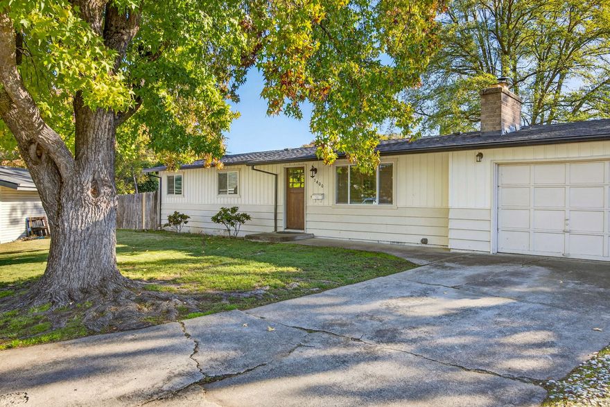 Brand new HVAC installed in January, 2026! Beautifully updated 3 bed, 2 bath home on a large .30 acre lot, totally turn-key, move-in ready!  Located on a cul-de-sac in a wonderful E Medford neighborhood close to services and entertainment, this great home has been extensively updated in recent years! New HVAC in 2026, new roof in 2018, vinyl windows, interior paint, both bathrooms have been renovated, and an absolutely gorgeous kitchen remodel in 2023! The kitchen was opened up and now offers a massive island with slab granite, custom cabinetry and lighting, new stainless appliances and a stainless farm-style sink. You're sure to love the function and elegance of this space! The outdoor living is equally special with a huge backyard for the kids or pets to roam, large covered deck, garden shed, plus room for an RV and a 30 amp hookup. Truly a rare and comprehensive property, don't let this one get away!