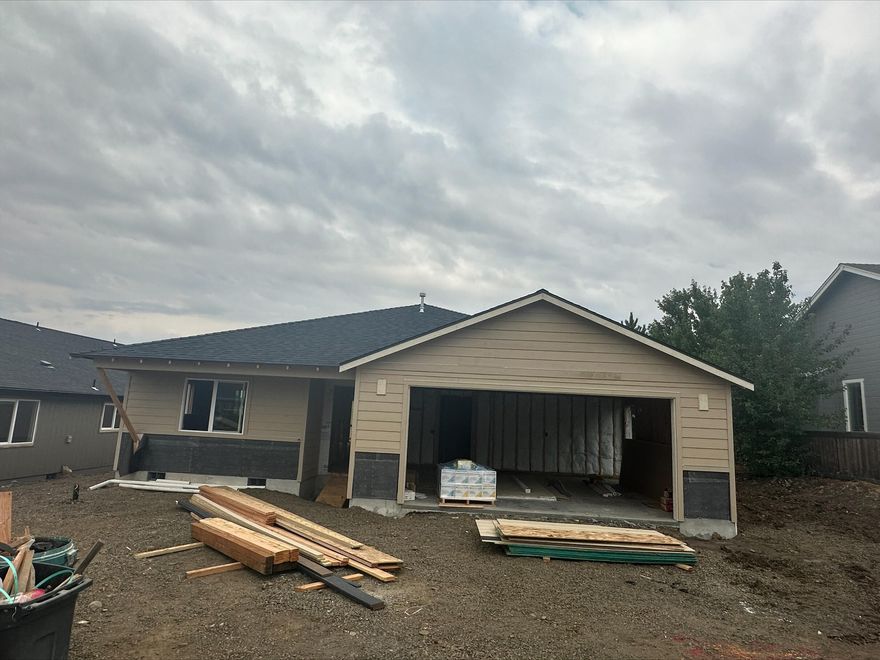 Exceptional Value*Must Tour*Brand New*Custom-Built Single Level Home, Loaded with Tons of Upgrades & Extras Built with Pride by Snyder Creek Development. Fantastic quality new construction and spectacular location (open fields behind) surrounded by newer homes, just minutes from town and schools. Inviting open floor plan with large kitchen, living room & master suite. 4 true bedrooms. Granite countertops throughout, upgraded stainless steel appliances, custom cabinets w/soft close, inside laundry room, lots of storage, upgraded vinyl plank laminate floors in entry, kitchen, dining area, laundry room, & both bathrooms. Large master suite with walk-in closet, walk-in shower, & dual sinks. 2-car finished attached garage. Electrical upgrades throughout. Gorgeous rock facade front, beautifully landscaped front yard with timed sprinklers. Covered back patio, completely stained/fenced back yard. HUGE RV parking with Gate. Get ready to fall in love! Estimated Completion date: June 15, 2023.