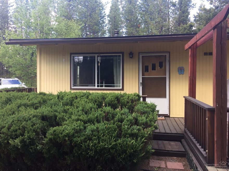 Must See! This cute 1 Bedroom, 2 Bath home on an acre corner lot is a First Time Homebuyers dream. 2nd bathroom is newer, with outside access to an additional updated detached 2nd Bedroom/Man Cave. Has a detached 2 car garage and an RV cover. This home has lots of possibilities. Come check it out today!