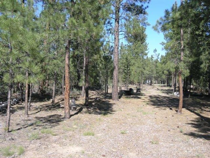 Beautiful flat, buildable 1.4 acres ready to hook-up to community water & utilities at street, meter needed. Sm. acreage community near the Big Deschutes River & Pringle Falls, not far from Wickiup & Crane Prairie Reservoirs or Twin Lakes for your vacationing pleasure or year round enjoyment! Ability to be just recreation property for your RV too! Quiet setting near back of subdivision amongst towering Ponderosa Pines. Lot is adjacent to common area for easy access to BLM Lands for horse & ATV riding.