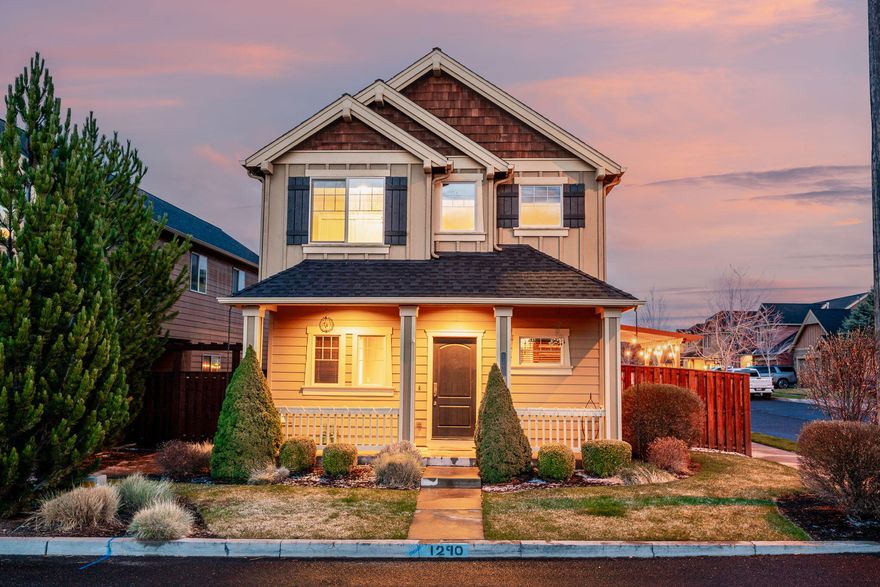 You'll find your new home on the Corner of Carson and Steins, in-between two beautiful parks, equipped with a pool, jungle gym, basketball hoops, benches, landscaping, and walking paths; the family can enjoy all the amenities without the maintenance. This beautiful home is not only spacious, but well designed, offering extra bonus areas for a home office and a loft. The private primary bedroom features dual vanities, huge walk-in closet, stand up shower, and an adorable reading nook. The kitchen features hardwood flooring, full tile backsplash, a dedicated pantry, stainless steel appliances all included in the sale. Plenty of parking the 2-car garage or in the driveway. Just 1 mile away from the Barnes Butte Trailhead consisting of a vast trail system for outdoor enthusiasts (a trek without a trek!) Great views, great space, great taste. Learn more about this amazing gem in Ochoco Pointe!