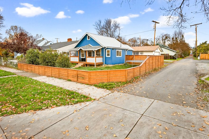 Attractively updated 2BD/1BA for your next home or investment property! The detached garage of 672 sq.ft. (24'x28') offers roomy storage & hobby space! For rental income or your favorite mother-in-law, convert the garage into an ADU- city of Medford gave prior planning approval & sample plans are attached. Ask about the SDC Reduction Program for huge savings on development fees! Existing home shows bright w/modern fixtures, tasteful finishes and an efficient floor plan. Expansive attic w/lights installed- ready to finish as a loft or additional living space. Central kitchen w/stainless steel appliances, concrete countertops and dining bar. Spacious laundry & mud room w/exterior door. Upgrades in recent years include: metal roof & gutters, dual pane vinyl windows, ductless mini-split for heating & cooling, insulation, interior & exterior paint, flooring, tankless water heater, front and back porches, and fenced front yard. Alley access to off-street RV & vehicle parking. View today!